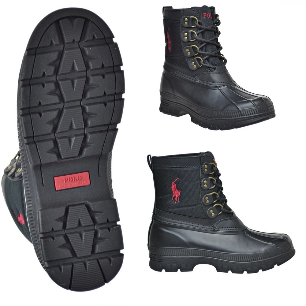 Polo Ralph Lauren Red Pony Waterproof Boots | Size 10 | Preowned